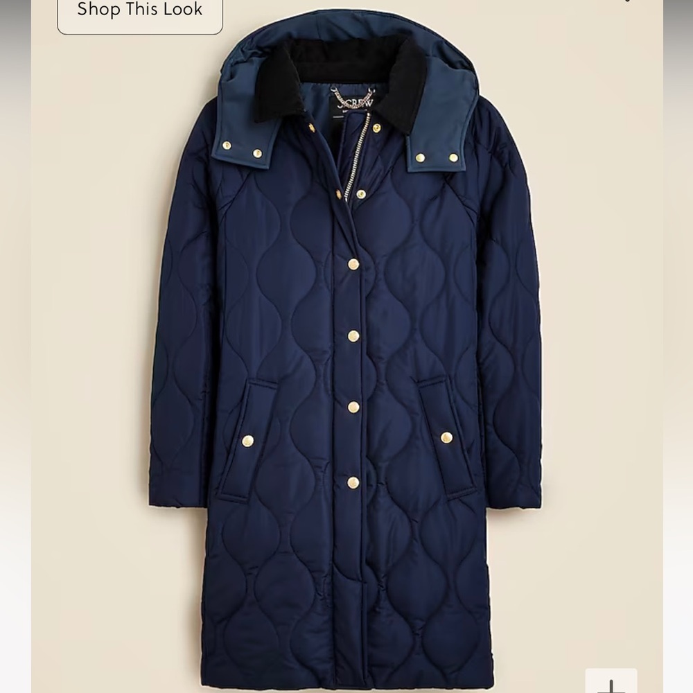 JCrew Stowe Puffer Coat with PrimaLoft